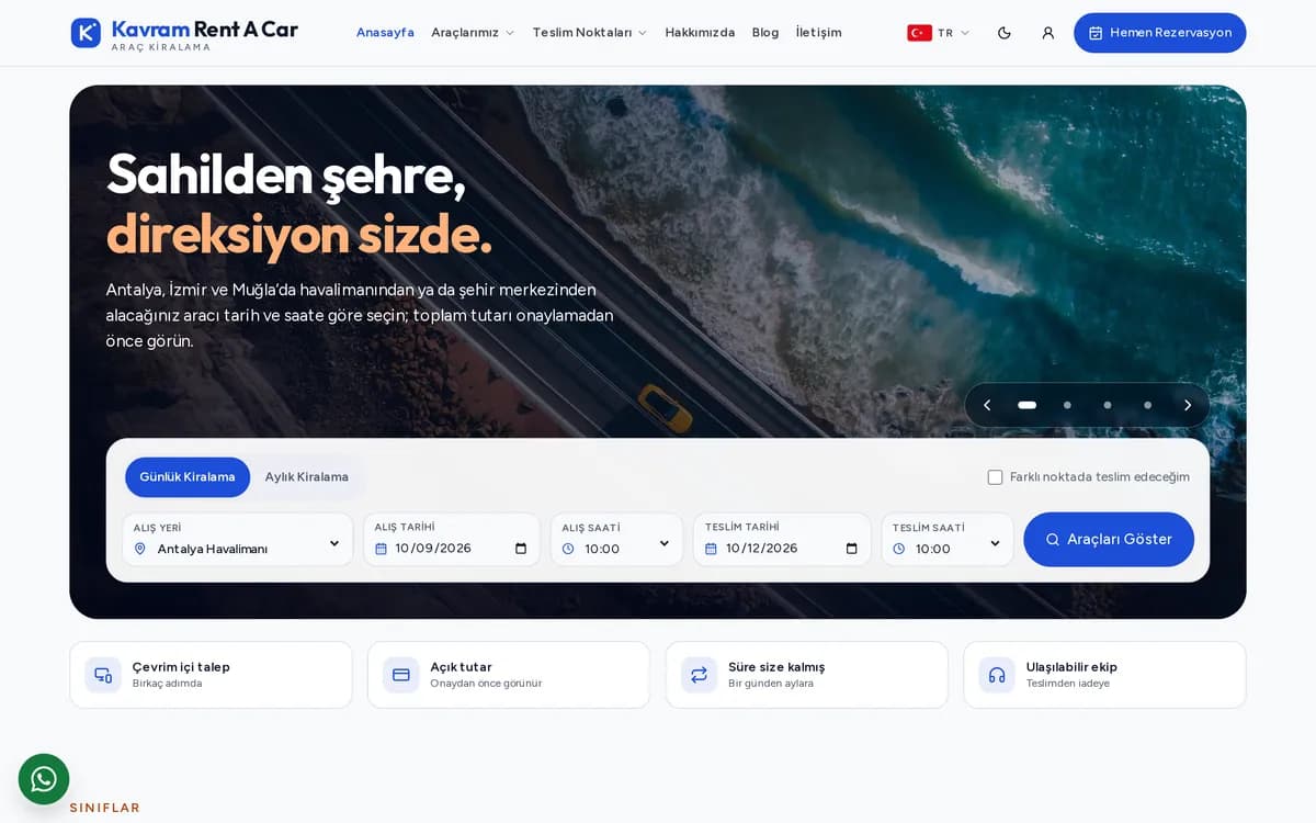 Alquiler de Coches — Concepto
